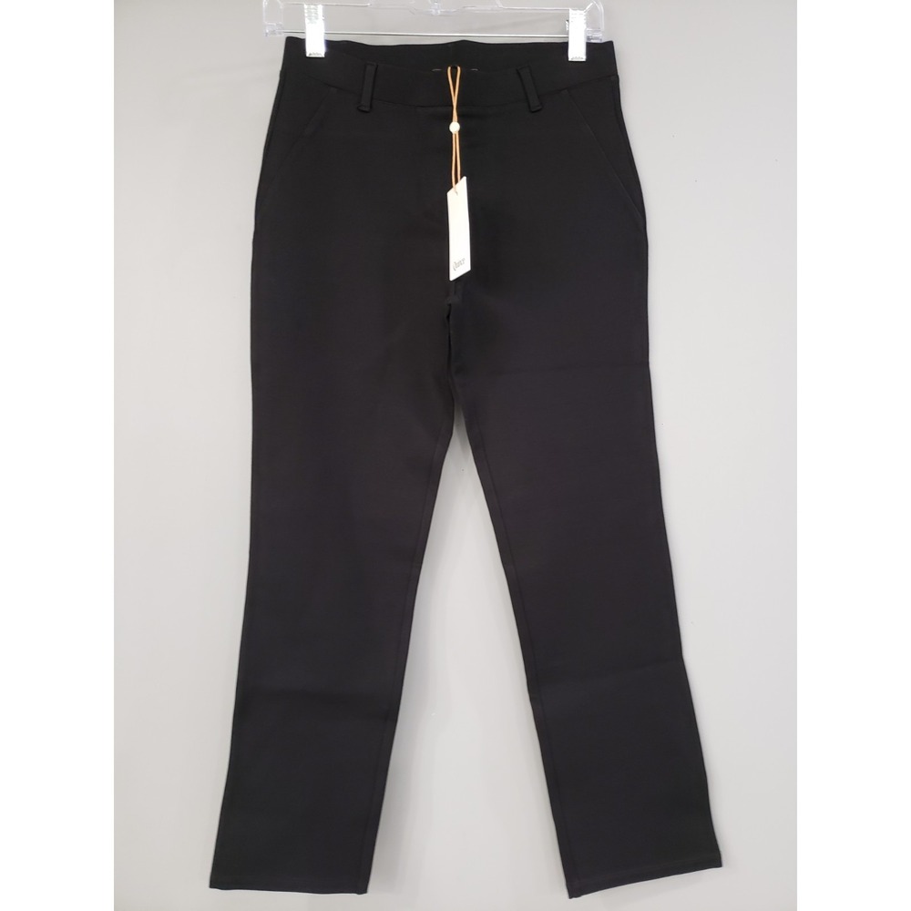 NEW‎ BLACK Quince Women's Ultra-Stretch Ponte Straight Leg Pants  - SIZE SMALL